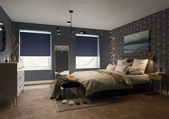 Verona (Blackout), Navy - Roller Blind - Image 7
